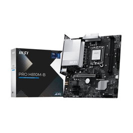 MSI PRO H810M-B Carte mère micro ATX Socket LGA1851 Intel H810 DDR5 128 Go HDMI 2.1 DisplayPort 1.4 M.2 LAN 2.5G