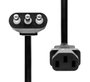 ProXtend PC-LC13-005 Câble d'alimentation Italie vers C13 5M Noir - 1mm2, 250V, 10A