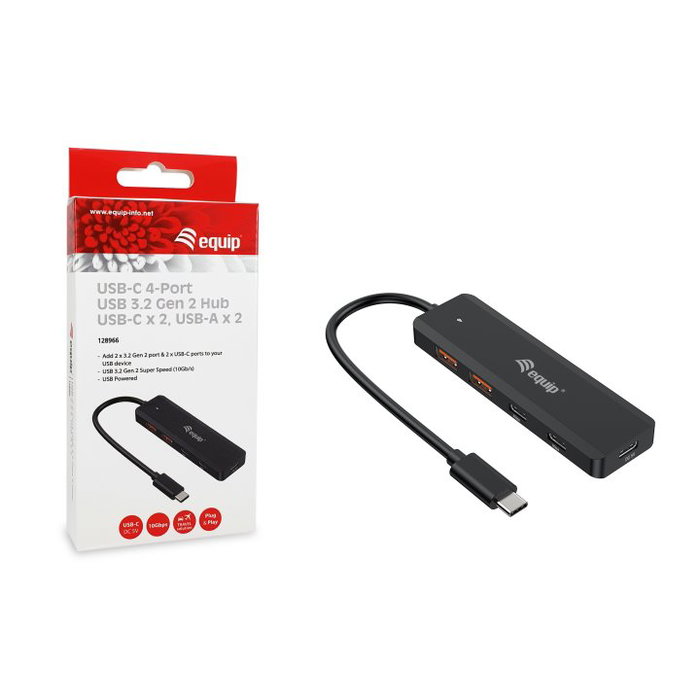 Equip Hub USB-C 5 en 1 128966 Noir