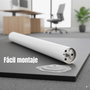 ALK System Pied de table pliant blanc R9010 en fer hauteur réglable 710-740 mm