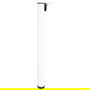 HERRAJES ALK Jambe de table pliable Ø50 H710 Blanco R9010 Réglable 710-740mm