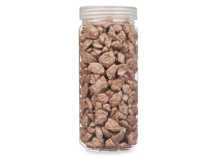 GIFTDECOR Bote de pierres décoratives métallisées marron 10-20 mm 700g GIFTDECOR Bote de pierres décoratives métallisées marron 10-20 mm 700g