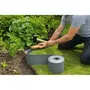 Nature - Bordure de jardin flexible en polyéthylène recyclé gris, 7,5 cm x 10 m, pour délimiter pelouse et parterres