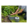 Nature Bordure de jardin en polyéthylène gris 7,5 cm x 10 m