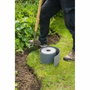Nature Bordure de jardin en polyéthylène gris 7,5 cm x 10 m