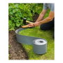 Nature Bordure de jardin en polyéthylène gris 7,5 cm x 10 m