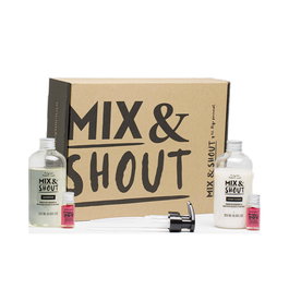 Mix & Shout Routine Bouclée Équilibrante Lot 4 pz Shampooing + Après-Shampooing Cheveux Bouclés Bakuchiol Vegan 2x250ml + 2x5ml Boosters