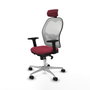 Piqueras y Crespo Chaise de Bureau avec Appui-tête Jorquera 2D086N2 Bordeaux