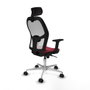 Piqueras y Crespo Chaise de Bureau avec Appui-tête Jorquera 2D086N2 Bordeaux