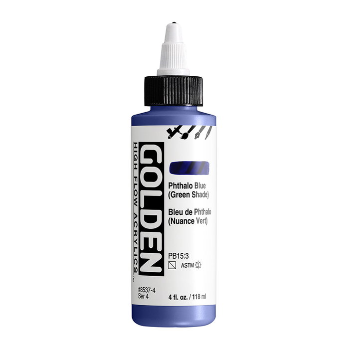 Golden Peinture Acrylique High Flow Thalo Blue (Green) 118 ml Golden Peinture Acrylique High Flow Thalo Blue (Green) 118 ml