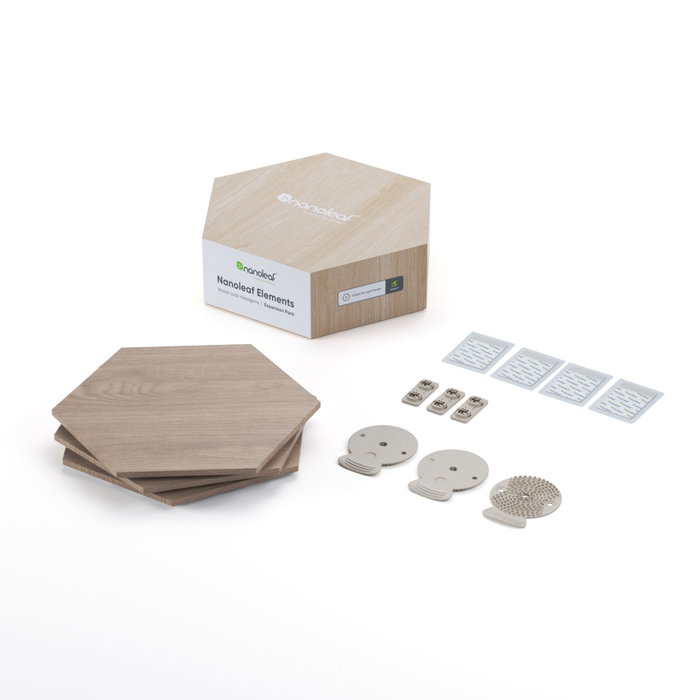 Nanoleaf Elements Hexagons Expansion Pack 3PK, Bois Nanoleaf Elements Hexagons Expansion Pack 3PK, Bois