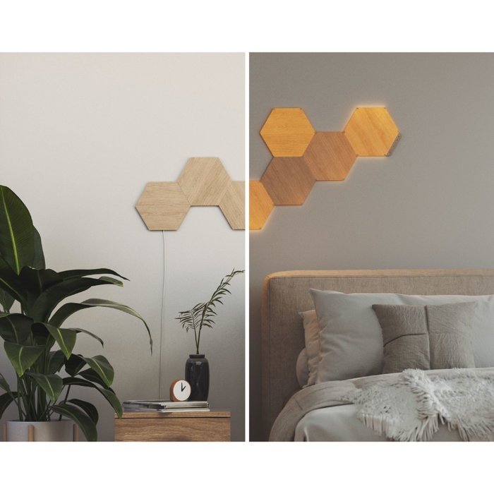 Nanoleaf Elements Hexagons Expansion Pack 3PK, Bois Nanoleaf Elements Hexagons Expansion Pack 3PK, Bois
