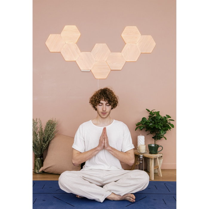 Nanoleaf Elements Hexagons Expansion Pack 3PK, Bois Nanoleaf Elements Hexagons Expansion Pack 3PK, Bois