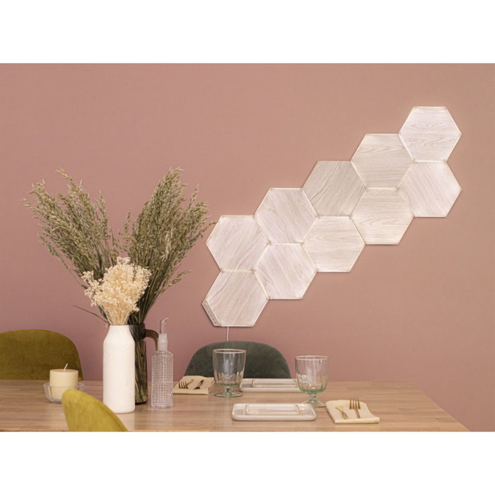 Nanoleaf Elements Hexagons Expansion Pack 3PK, Bois Nanoleaf Elements Hexagons Expansion Pack 3PK, Bois