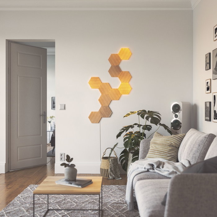 Nanoleaf Elements Hexagons Expansion Pack 3PK, Bois Nanoleaf Elements Hexagons Expansion Pack 3PK, Bois