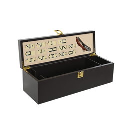 Set d'Accessoires pour Vin Home ESPRIT Marron Bois MDF 36 x 11 x 12 cm