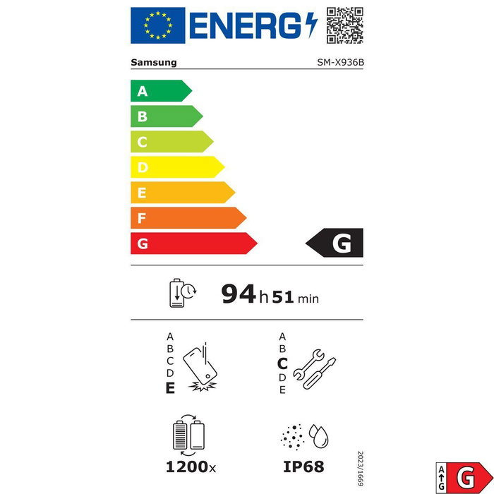 Tablette Samsung SM-X936BZAREUB 14,6" Octa Core 12 GB RAM 256 GB Gris