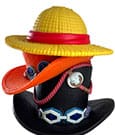 PLASTOY Tirelire One Piece Pile de chapeaux Luffy Ace Sabo PLASTOY Tirelire One Piece Pile de chapeaux Luffy Ace Sabo
