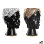 DKD Home Decor Figurine Décorative Colonial Africaine (Lot de 2)