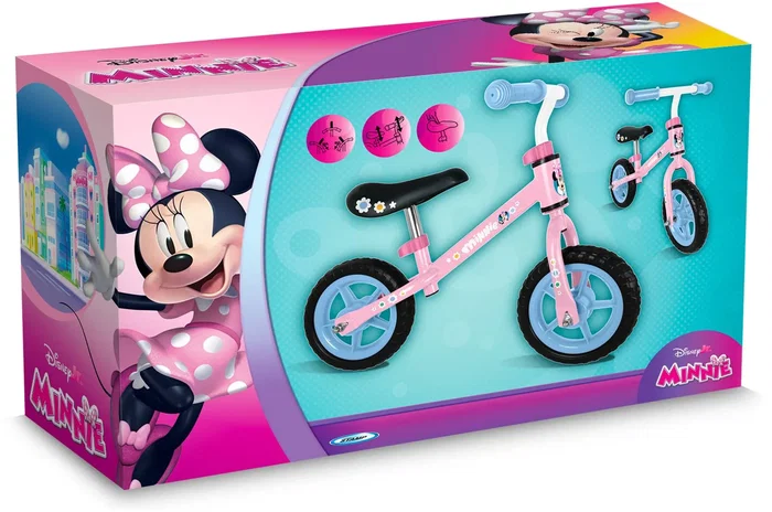 Minnie Draisienne Enfants MN432006 10 Pouces Rose - Cadre Acier, Pneus EVA Incrèvables, Guidon et Selle Réglables, Sécurité Renforcée Minnie Draisienne Enfants MN432006 10 Pouces Rose - Cadre Acier, Pneus EVA Incrèvables, Guidon et Selle Réglables, Sécurité Renforcée