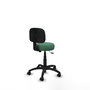 PIQUERAS Y CRESPO Chaise de bureau Llanos vert émeraude sans accoudoirs