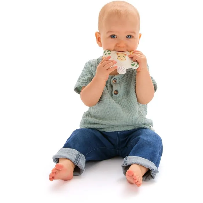 Sophie la Girafe - Anneau de Dentition Sonore - 6 Textures Différentes avec Pouet Intégré - En Caoutchouc Naturel pour Bébé