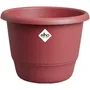 ELHO Pot de fleurs Amiga Rond 30 Rouge, diamètre 29.5 x hauteur 22 cm, extérieur, 100% recyclé