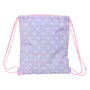 Sac à dos serré par des ficelles Safta Bouquet Rose Lila 35 x 40 x 1 cm