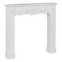 BigBuy Home Façade de cheminée Blanc Bois d'épicéa et MDF 105 x 17 x 103 cm