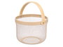 Kinvara Corbeille Ronde Anse Bambou Beige 28 x 20 x 27 cm (Set de 12)
