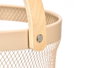 Kinvara Corbeille Ronde Anse Bambou Beige 28 x 20 x 27 cm (Set de 12)