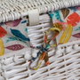 BigBuy Home Panier à linge Blanc osier 47 x 35 x 55 cm