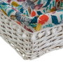 BigBuy Home Panier à linge Blanc osier 47 x 35 x 55 cm