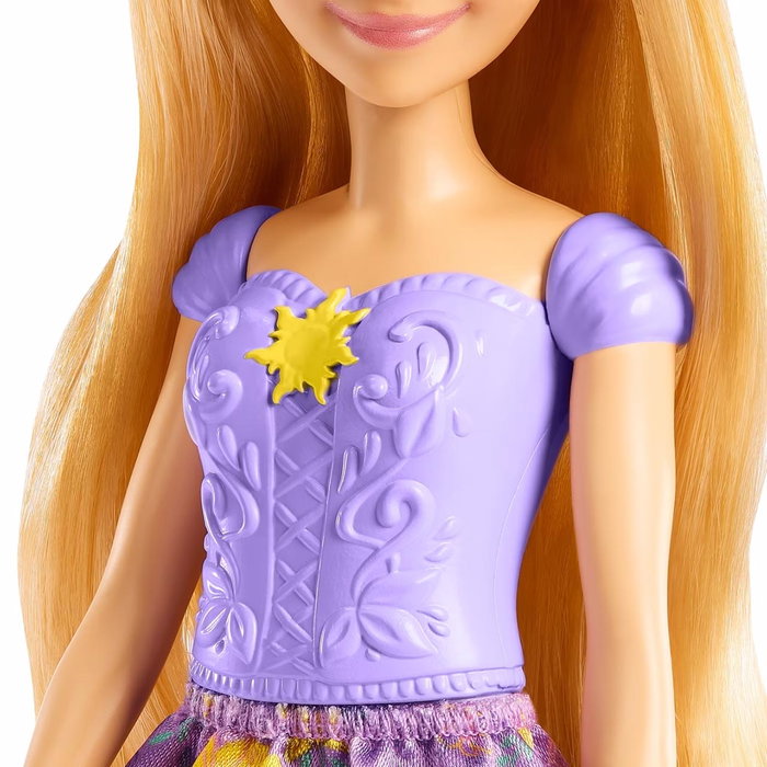 Mattel - Princesse Rapunzel Disney Princess - Poupée 30 cm avec robe - Multilingue (Anglais, Français, Allemand, Italien, Portugais, Espagnol) - Jouet à partir de 3 ans