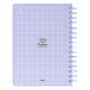 ERIK - Carnet A5 à couverture rigide avec reliure Wire-O et fermeture élastique, 90 pages, motif Pusheen