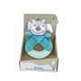 TACHAN Sonajero Perro en Tissu - Jouet d'éveil rond avec son relaxant, couleurs douces - Collection Baby Rabbit