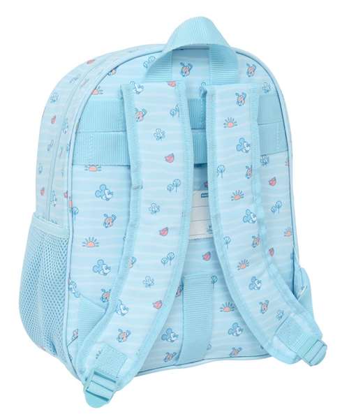 Safta Mochila Mickey Mouse "Baby" 28x34x10 cm, Sac à dos enfant adapté pour poussette
