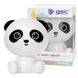 GSC Evolution Veilleuse enfant Panda LED RGB et lumière du jour, Blanc