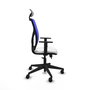 Piqueras Y Crespo Chaise de bureau Motilla, Sincro/Traslack, Blanc/Bleu