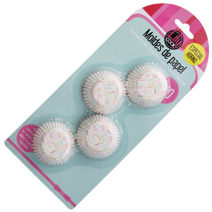 Lily Cook Lot de 100 Moules en Papier 4,5 cm avec Décorations Assorties Lily Cook Lot de 100 Moules en Papier 4,5 cm avec Décorations Assorties