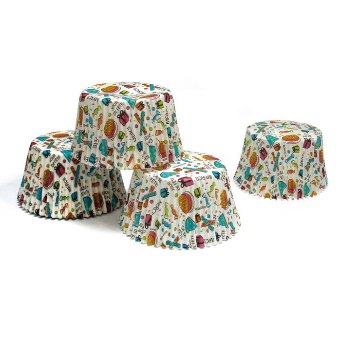 Lily Cook Lot de 100 Moules en Papier 4,5 cm avec Décorations Assorties Lily Cook Lot de 100 Moules en Papier 4,5 cm avec Décorations Assorties