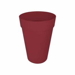 Elho Pot de fleurs Loft Urban Rond Rouge - Ø 33.5 x H 45 cm
