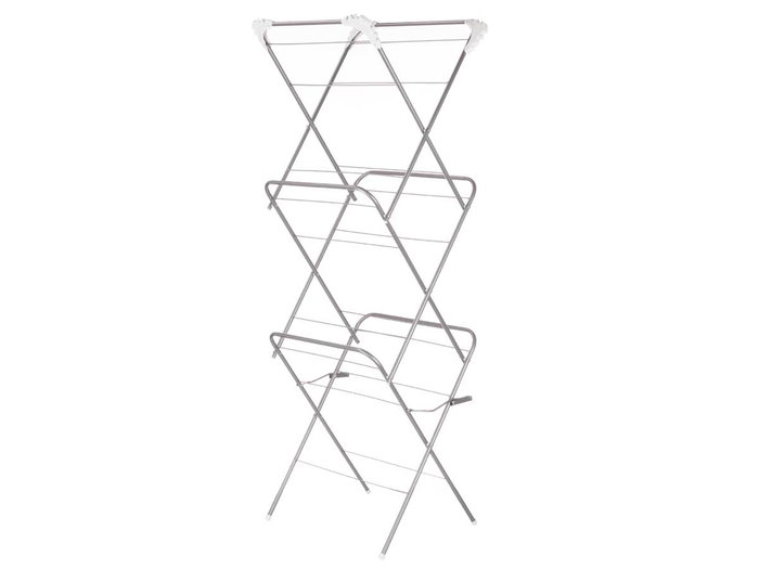 Kipit Tendedero Métallique 3 Hauteurs Argent 69.5 x 50 x 136 cm (Set de 5)