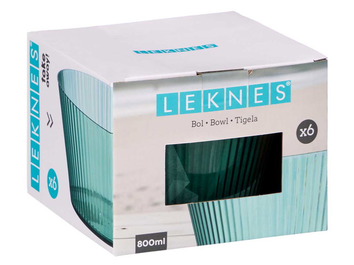 Leknes Bol Rayé Vert 800 ml en Plastique 15 x 7,2 x 15 cm (Set de 24) Leknes Bol Rayé Vert 800 ml en Plastique 15 x 7,2 x 15 cm (Set de 24)