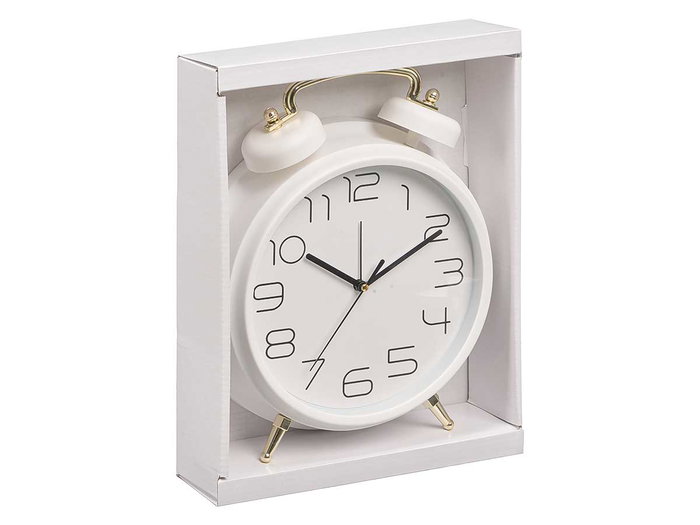GIFTDECOR Reloj Clasico Blanco 24cm