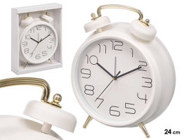 GIFTDECOR Reloj Clasico Blanco 24cm