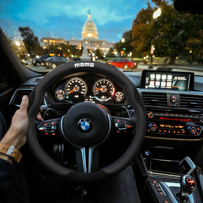 MOMO Housse De Volant Microf. Black_M 38-39 cm MOMLSWC0COMBK Polyuréthane Sportif