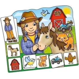 Orchard Old MacDonald Lotto - Jeu de Mémoire et de Correspondance Éducatif pour Enfants - Jeu de Société Familial