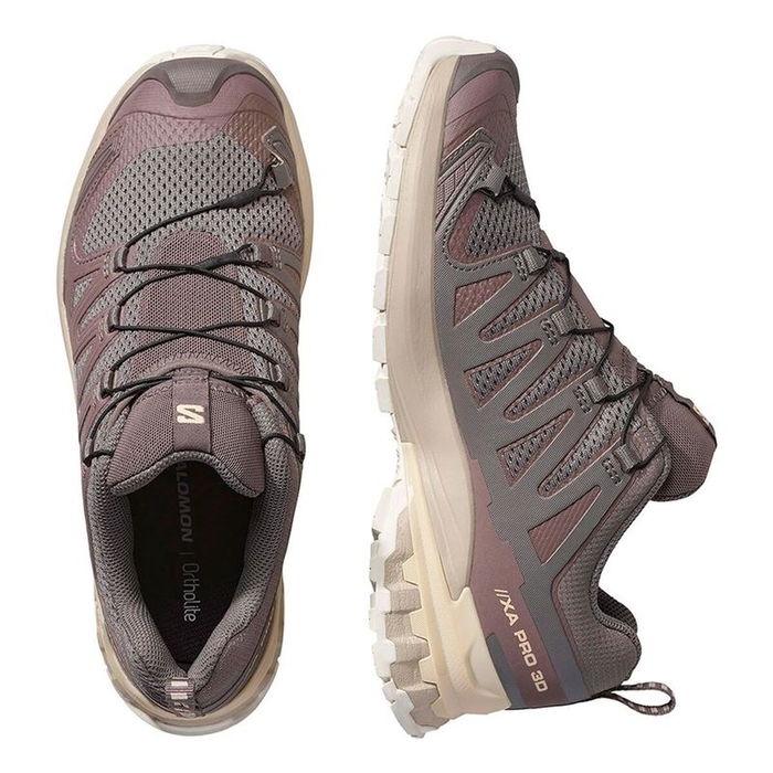 Chaussures de trail pour femmes Salomon Xa Pro 3D V9 Marron Clair M