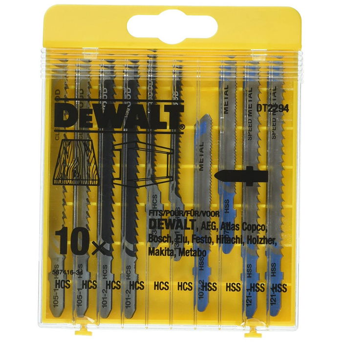 Lame scie Dewalt DT2294-QZ Métal Bois 10 Pièces Lame scie Dewalt DT2294-QZ Métal Bois 10 Pièces